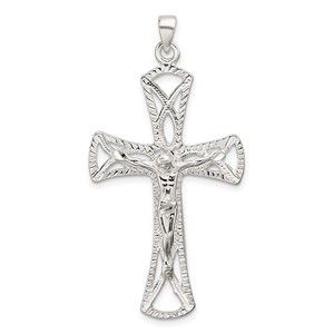 Million Charms 925 Sterling Silver Crucifix Necklace Charm Pendant